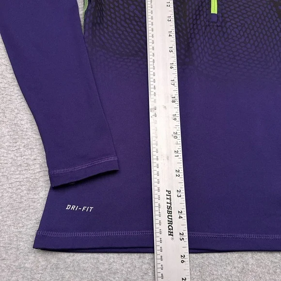 Nike Pro Element Pullover Sweatshirt Training Top Women Medium Purple Run 531460 - Picture 6 of 8